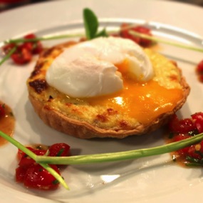 Smoked haddock tart